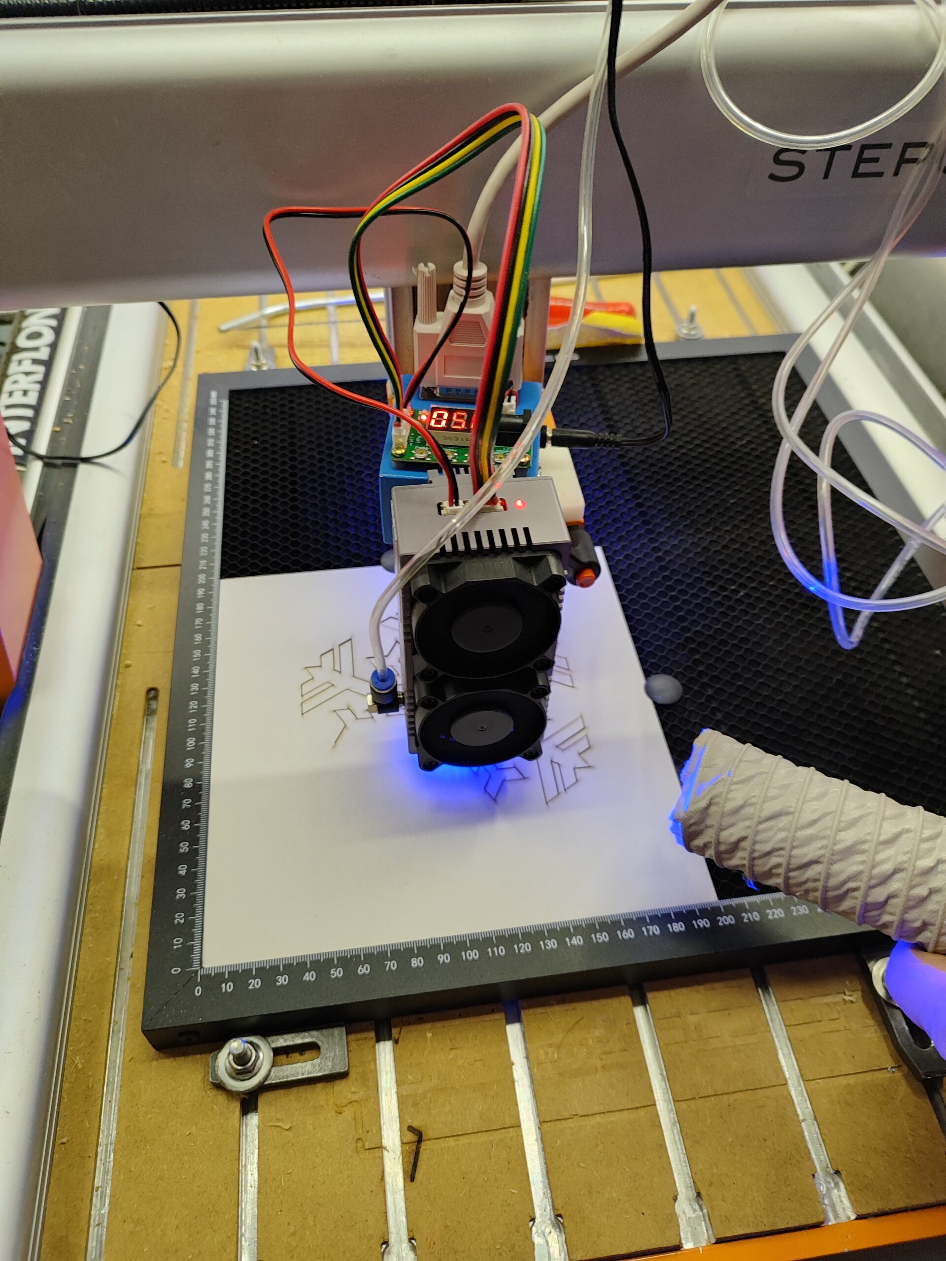 CNC Laser Stepcraft Schneeflocke